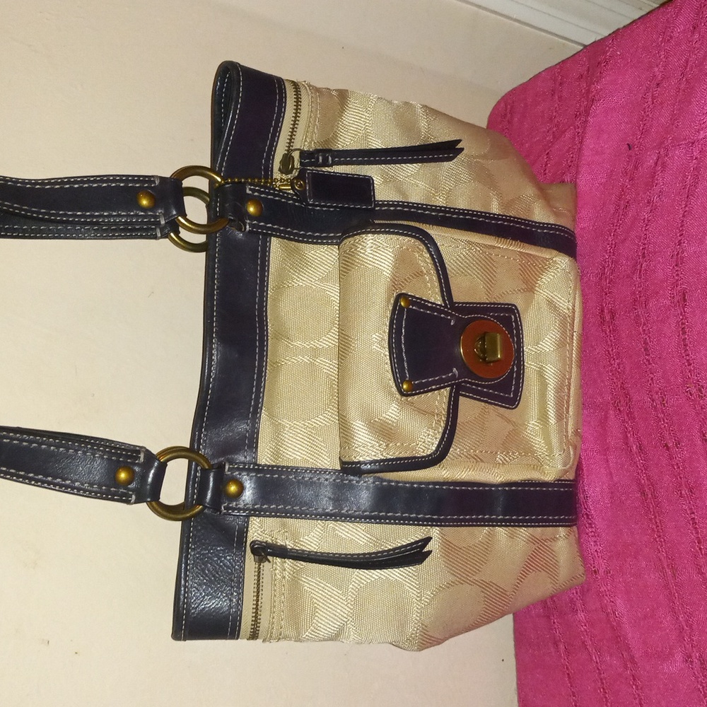 Retired Coach Legacy Gigi 65th Anniversary Tote Monogram Handbag